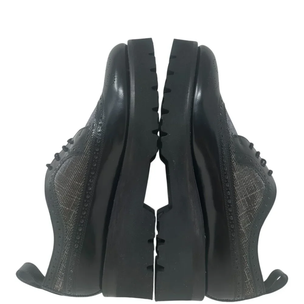 The Office of Angela Scott Miss Lucy Derby Black & Gold Platform Oxford 43 / 13